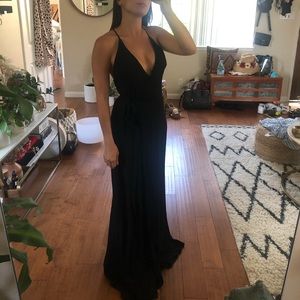 Black maxi dress